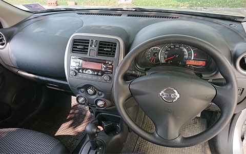 A NISSAN MARCH SILVER